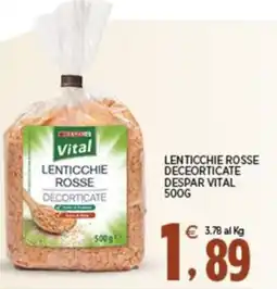 Interspar Lenticchie rosse decorticata Despar Vital offerta