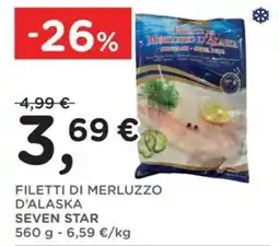 Poli Filetti di merluzzo d'alaska seven star offerta