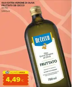 Tigre Amico Olio extra vergine di oliva fruttato De Cecco offerta