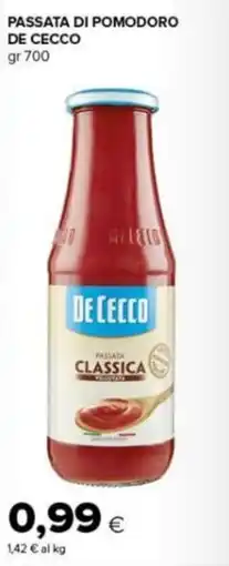 Tigre Amico Passata di pomodoro De Cecco offerta