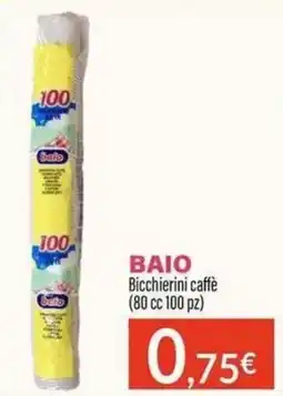 Sanitaria Demma Bicchierini caffè Baio offerta