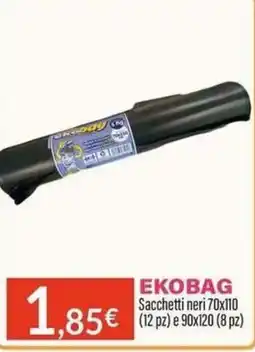 Sanitaria Demma Sacchetti neri EKOBAG offerta