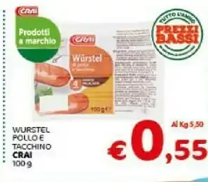 Crai Wurstel offerta
