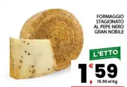 Despar Sicilia Formaggio stagionato al pepe nero Gran Nobile offerta