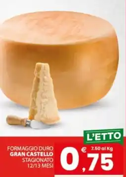 Despar Sicilia Formaggio duro gran castello offerta