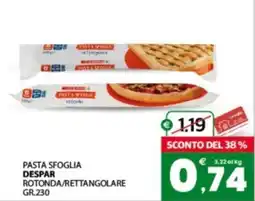 Despar Sicilia Pasta sfoglia Despar offerta