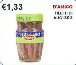 Caramico Filetti di alici D'Amico offerta