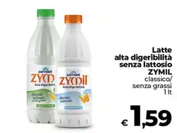 Coop Radenza Latte alta digeribilità senza lattosio ZYMIL classico offerta