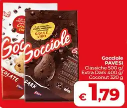 Coop Radenza Gocciole Pavesi Classiche/ Extra Dark/ Coconut offerta