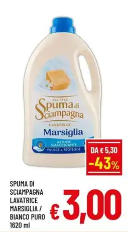 Famila Market Spuma di Sciampagna Lavatrice Marsiglia offerta