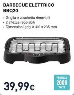Unieuro Barbecue elettrico BBQ20 offerta