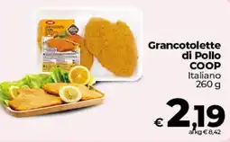 In Coop Grancotolette di Pollo COOP offerta