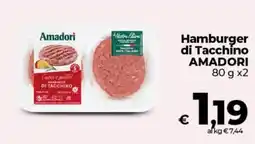 In Coop Hamburger di Tacchino AMADORI offerta