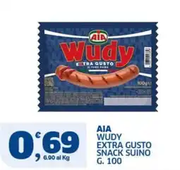 Sigma AIA Wudy Extra Gusto Snack Suino offerta