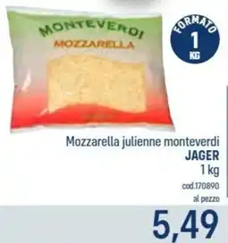Talento Professional Store Jager mozzarella julienne monteverdi offerta