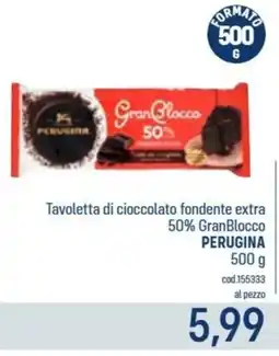 Talento Professional Store Tavoletta di cioccolato fondente extra 50% GranBlocco Perugina offerta