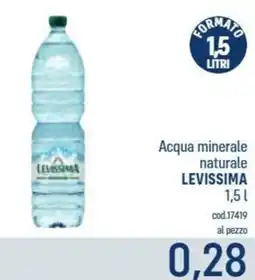 Talento Professional Store Acqua minerale naturale Levissima offerta