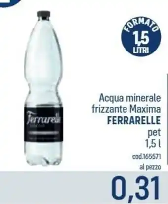 Acqua minerale frizzante Maxima Ferrarelle