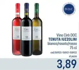 Talento Professional Store Vino Cirò DOC Tenuta Iuzzolini offerta