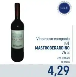 Talento Professional Store Vino rosso campania IGT Mastroberardino offerta