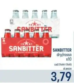 Talento Professional Store Sanbitter dry/rosso offerta