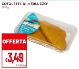 Pan Cotolette di merluzzo offerta
