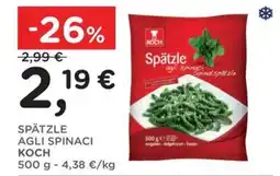 Poli Spätzle agli spinaci Koch offerta