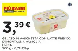 Poli Gelato in vaschetta con latte fresco di montagna vaniglia Erika offerta