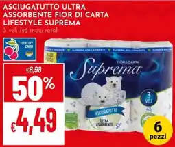 Pan Asciugatutto ultra assorbente fior di carta lifestyle suprema offerta