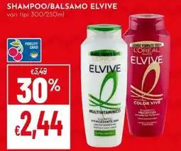 Pan Shampoo/balsamo Elvive offerta