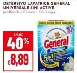 Pan Detersivo lavatrice General Universale 5 in 1 Active offerta
