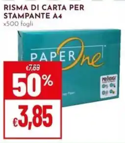 Pan Risma di carta per stampante A4 Paper One offerta