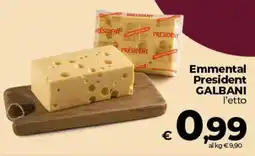 In Coop Emmental President Galbani offerta
