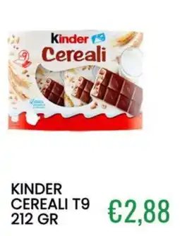 Sugros Kinder Cereali offerta