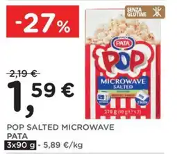 Poli Pop salted microwave Pata offerta
