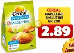 MercADone Céréal madeleine senza glutine offerta