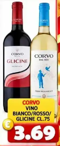 MercADone Corvo vino bianco/rosso/glicine offerta