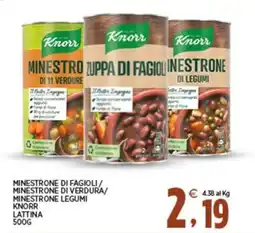 Interspar Minestrone di fagioli Knorr offerta