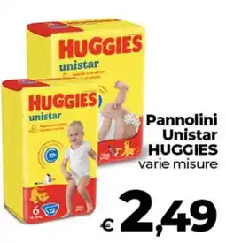 In Coop Pannolini Unistar Huggies offerta