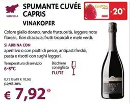 Cadoro Spumante Cuvée Capris offerta
