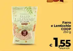Ipercoop Radenza Farro e Lenticchie COOP offerta