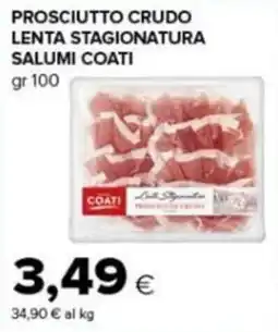 Tigre Amico Prosciutto crudo lenta stagionatura Coati offerta