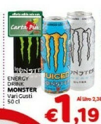 Crai Energy drink offerta