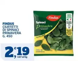 Sigma Findus ciuffetti di spinaci primavera offerta