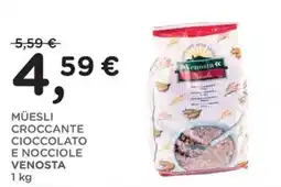 Poli Müesli croccante cioccolato e nocciole Venosta offerta