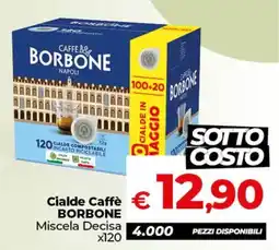 Ipercoop Radenza Cialde Caffè BORBONE Miscela Decisa offerta