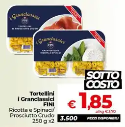 Ipercoop Radenza Tortellini i Granclassici FINI offerta