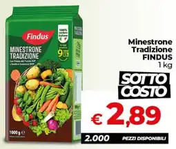 Ipercoop Radenza Minestrone Tradizione Findus offerta