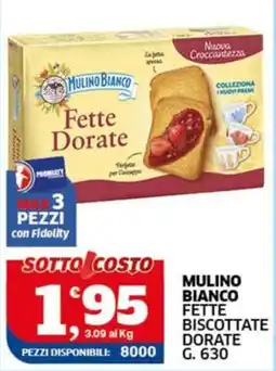 Sigma Mulino Bianco Fette Biscottate Dorate offerta
