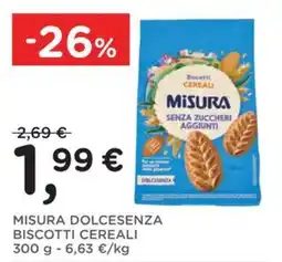Poli Misura Dolcesenza Biscotti Cereali offerta